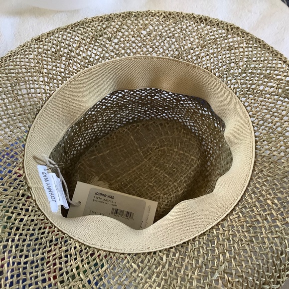 Johnny Was Woven Raffia Etna Beach Hat OS